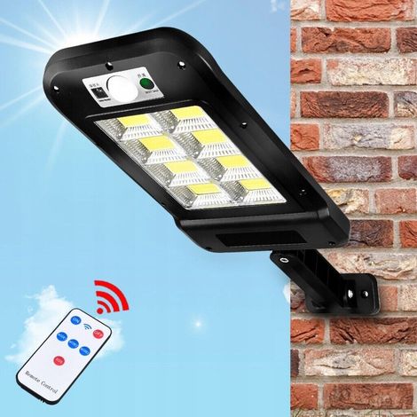 Faro lampione stradale solare con sensore telecomando 160 LED HS-8013(COB)C (1/2)