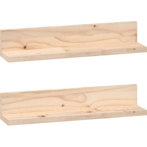 Maison Exclusive - Mensole da Parete 2 pz 50x11x9cm in Legno Massello di Pino