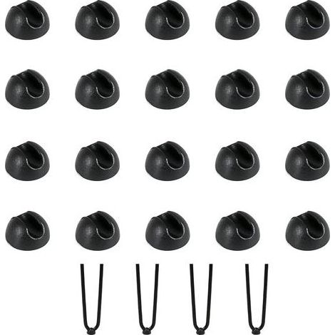 Lot de 20 protège-pieds de chaise en silicone – Antidérapants pour sols durs – Réduction du bruit – Installation facile sans vis (1/5)