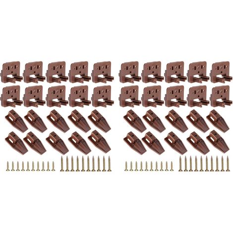 Lot de 20 glissières tiroir pour système à central commodes et tables (1/5)