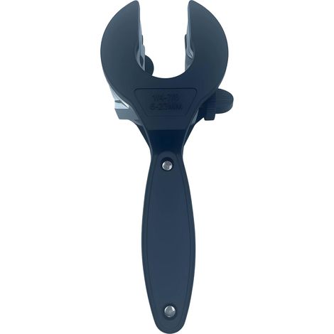 Coupe-tuyau à cliquet pour PVC, PEX CPVC, 6-23 mm et 8-29 mm, mâchoire ouverte de type C avec lame en acier inoxydable haute dureté, poignée ergonomique antidérapante pour plomberie DIY (1/5)