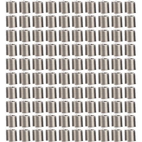 Lot de 100 inserts filetés M5x0.8x2D, kit de réparation de filetage avec manchon de protection, visserie de fixation pour outillage (1/5)