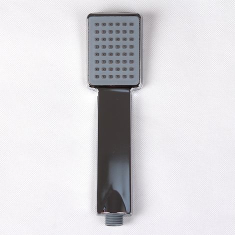 Ahlsen El cabezal de ducha ahorra presión de agua: ducha de mano universal, interfaz de 1/2 ", ducha de mano para baño, fácil de instalar, cromado (1/5)