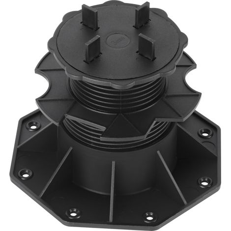 SWANEW Set di 10 piazzole regolabili per terrazza Plot piazzole regolabili per terrazza 65-140 mm