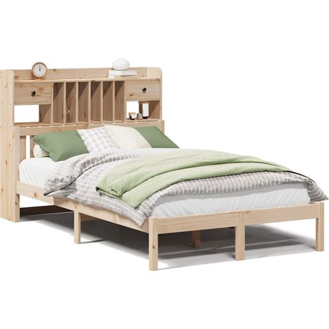 Maison Exclusive - Letto Libreria senza Materasso 135x190 cm in Legno di Pino