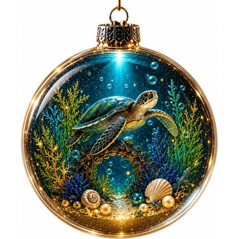 Méduse lumineuse miniature 3D, décoration de Noël, 10 x 10 cm, modèle E avec lumière.