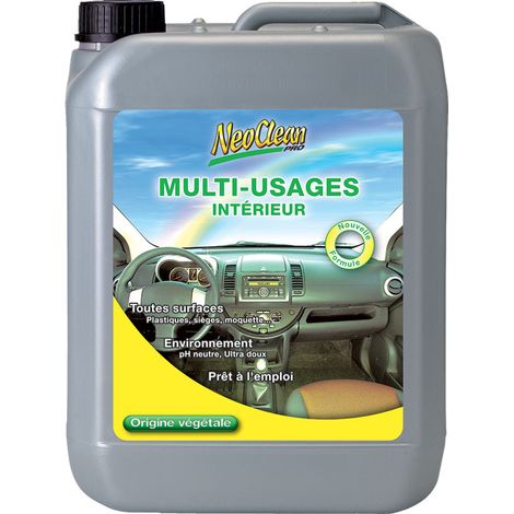Nettoyant multi usages 5 litres 4335 – Pour habitacle, plastiques, sièges et moquettes – Prêt à l'emploi, respectueux de l'environnement – Neoclean
