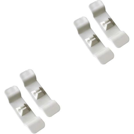 Lot de 2 range-câbles autocollants pour appareils de cuisine, accessoires de gestion des câbles, blanc (1/4)