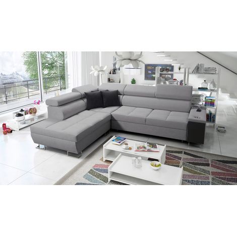 Multifunktionaler Eckschrank MORENA VII, Sawana Grau Links (1/5)
