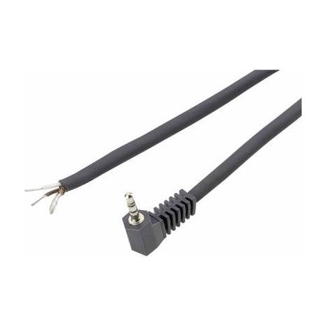 Jack 3.5 mm mâle, coudé BKL Electronic 1101054 Nombre de pôles: 3 stéréo noir 1 pc(s) D21252 (1/3)