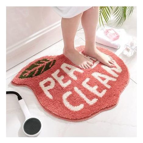 Tapis de sol en forme de fruit, tapis d'entrée de toilettes, tapis de douche, tapis absorbant (1/4)