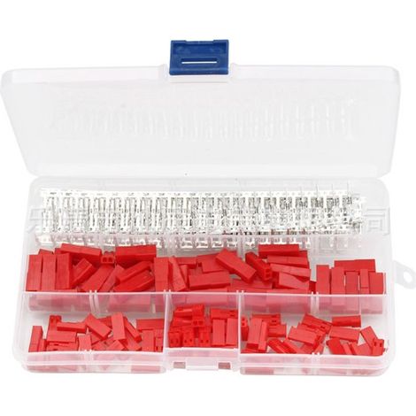 Abrazadera de empalme，Abrazadera de conexión，Juego de 420 acoplamientos de 2,54 mm，acoplamientos terminales macho/hembra de 2 puertos y 2,5 mm (1/2)