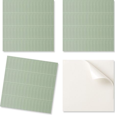 Baldosas de vinilo con gr谩ficos para ba帽o. Estructura rectangular simple. 9x30x30 cm.