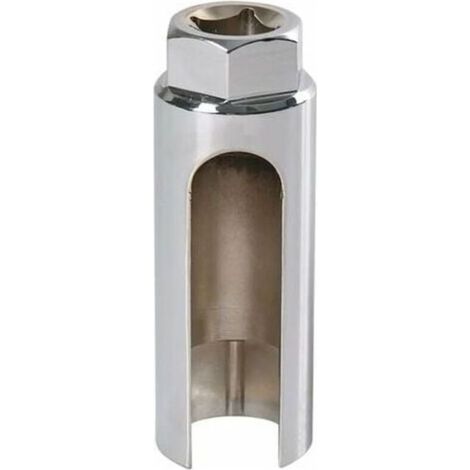 1 douille pour sonde lambda, 22 mm, acier chrome vanadium, finition miroir, hexagonale, compatible voitures japonaises allemandes américaines (1/4)