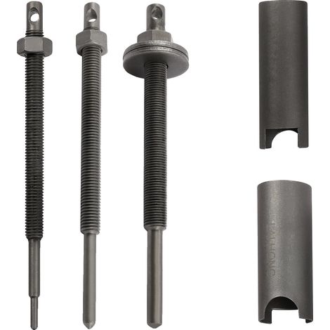 Juego de extractores de rodamientos, kit de herramientas de 8 piezas, fabricado en acero al carbono duradero, color negro. (1/2)