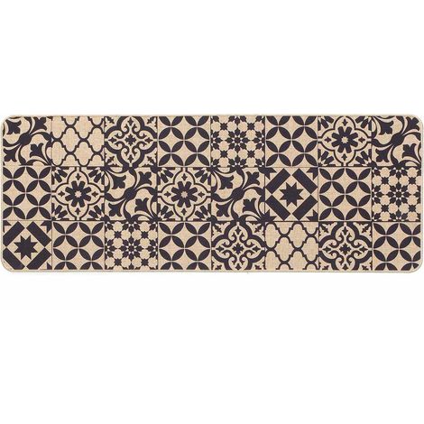 Tapis Tissé Imprimé "Bizancia" 45x120cm Naturel