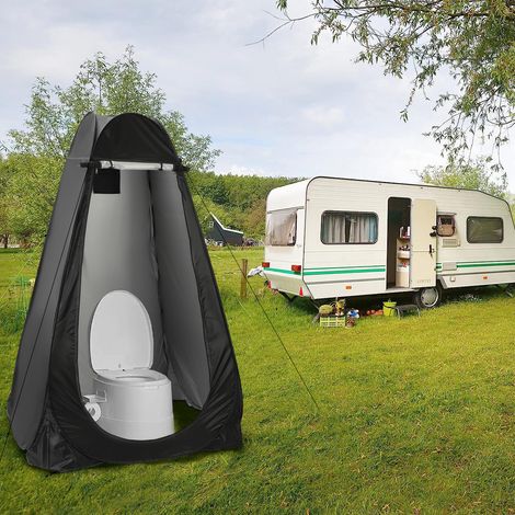 Trintion Pop-Up Toilettenzelt  Tragbares Dusch- & Umkleidezelt mit UV-Schutz  Mobiles WC Zelt für Camping, Strand & Outdoor  Inklusive Tragetasche