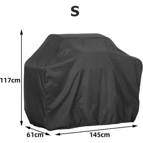 ZE Waterproof Outdoor BBQ Cover 210T Fabric Cover for Weber Gas Charcoal Electric Grills Heavy Duty Furniture (1/5)