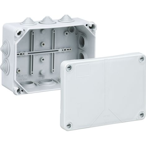 Spelsberg Scatola di derivazione, grigio, grado di protezione IP55, sezione conduttore max. 10², resistenza agli urti IK07, classe di protezione II, tensione nominale di isolamento 690V AC, VDE, 32695