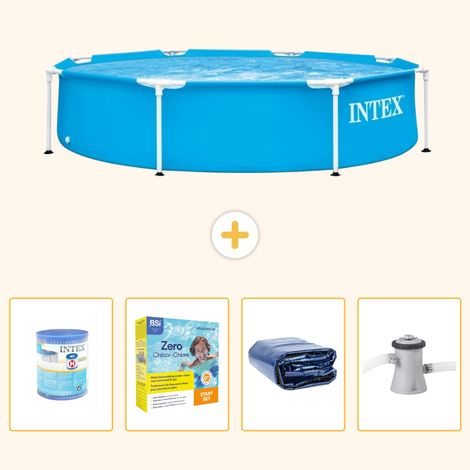Intex Piscine Tubulaire Ronde - 244x51 cm - 5-pièces S50 (1/5)
