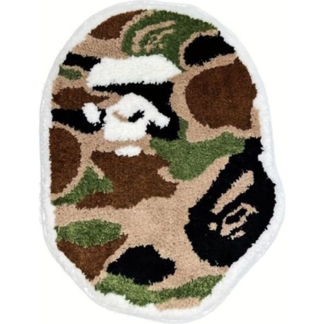 Irovami Tapis camouflage poudré fait main vert 5080cm