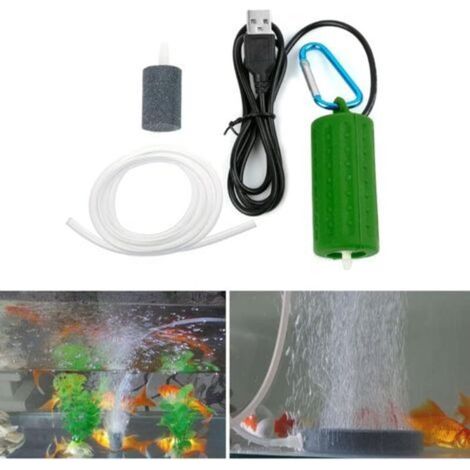 Largeight Mini-USB-Luftpumpe für Aquarien, USB-Sauerstoffpumpe, energiesparend, superleise, geräuscharme Aquarium-Luftpumpe, Fischbeckenpumpe (1/4)