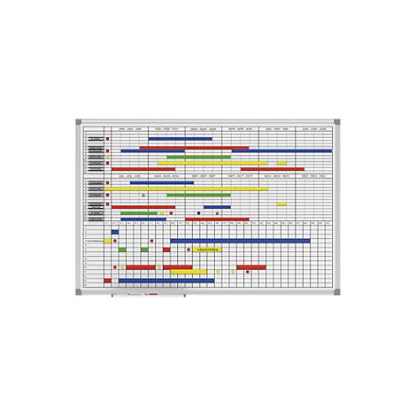 MAUL Lavagna per planning mensile / annuale MAULstandard set (1/2)