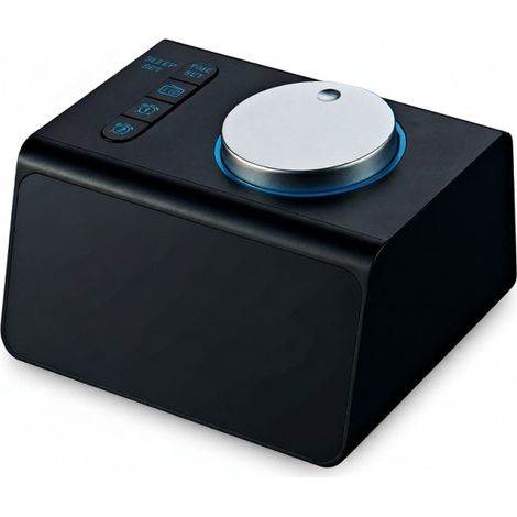 Reloj despertador inteligente para dormitorio con luz nocturna, radio FM, volumen ajustable, pantalla y control de temperatura. (1/4)
