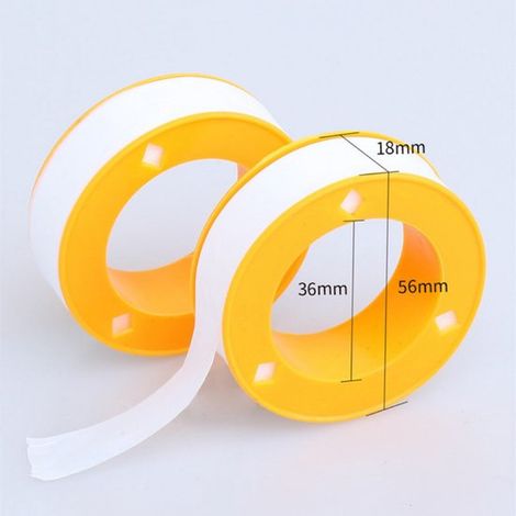 30 Rollen weißes PTFE Teflonband Gewindedichtungsband für Wasserleitungen und Sanitärkeramik, auslaufsichere Abdichtung für Installateure, 12 m p (1/5)