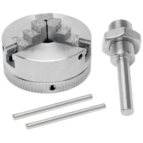Mandrin de perceuse 3 mâchoires en alliage de zinc – Diamètre 48 mm – Serrage automatique pour bois dur – Compatible perceuses à percussion