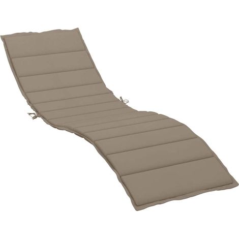 Maison Exclusive - Coussin de chaise longue taupe 200x70x3 cm tissu oxford (1/5)