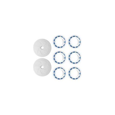 Antriebsräder + 6 Lager für Polaris C6, C-6, C60, für Poolreiniger 180, 280, Ersatzrad und Crezuo-Motorlagersatz (1/4)