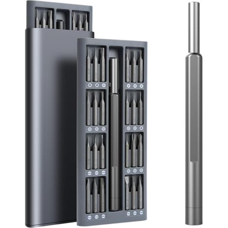 Kit de tournevis de précision 48 en 1, mini-tournevis magnétiques, kit d'outils de réparation électronique DIY, outil informatique pour PC. (1/5)
