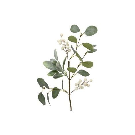 Künstlicher Blumenstrauß grün und weiß H50 cm