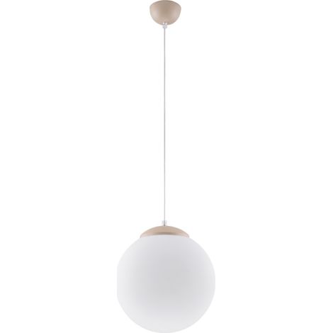 Suspensions Ugo acier/verre taupe 1xE27 30cm Sollux (1/5)