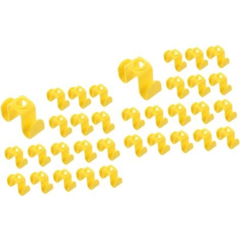 40pièces De Cintre Connecteurs Lot De Pour De Place Organisateur Pratique De Garde-robe Pour Vêtements Et Accessoires Compatible Avec Les Cintres (1/5)