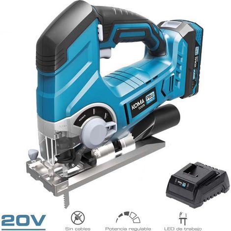 Sierra de calar 20V con 1 batería 2.0A y cargador 08772 - Koma Tools Pro Series (1/5)