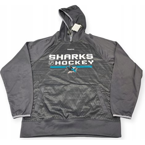 Sudadera con capucha Reebok de hockey San Jose Sharks M (1/3)