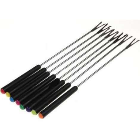 Fourchette Fondue - Inox - À Tremper - Pour Fondue Électrique - Lot De 8