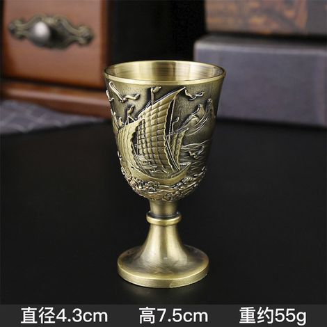 (Qinggu) Coupe à eau bénite/verre à vin à pied haut pour usage domestique