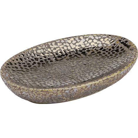 Wenko – Porte-savon en céramique Marrakesh – Surface brillante – Dimensions 13,6x2x9,9 cm – Élégant et fonctionnel pour salle de bain