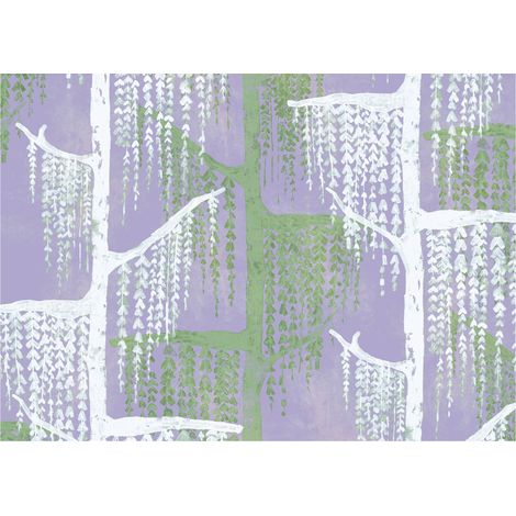 Komar Wandtapete - Crazy Willow - 250 x 350 cm - Vlies Digitaldruck - Modern (1/5)