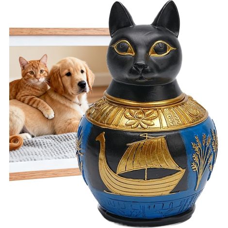 Urne pour animaux de compagnie, récipient égyptien, boîte à (1/5)