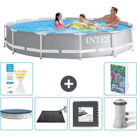 Prism Frame Pool Rund - 366x76 cm - 7-teilig S21