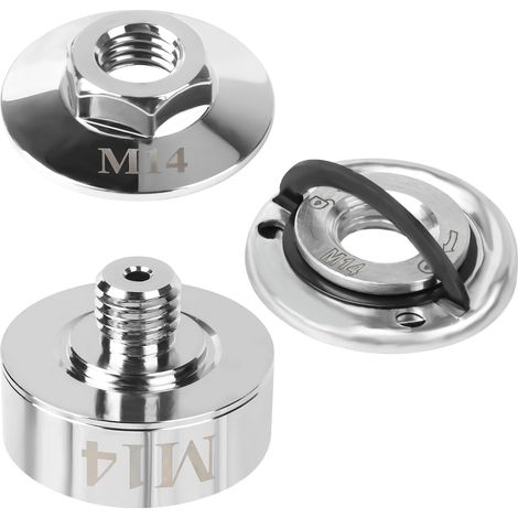 Adaptateur vers M14, compatible avec les meuleuses et angle, disques à tronçonner, écrous à bride angle, écrou de serrage rapide meuleuse (1/5)