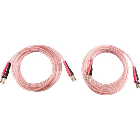 Câble audio HiFi en cuivre OFC sans oxygène pour haut-parleur, avec fiches bananes. Câble pour haut-parleur central audio. (1/5)