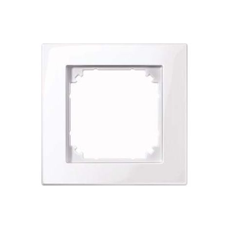 Plaque de finition Merten m-plan antimicrobienne blanche