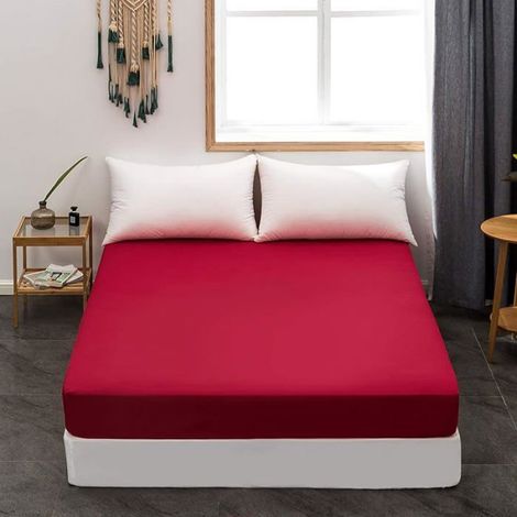 Drap Housse - 160x200 cm - Bonnet 30 cm - Microfibre 100 g/m² - 100 % Polyester - Noir (1/5)