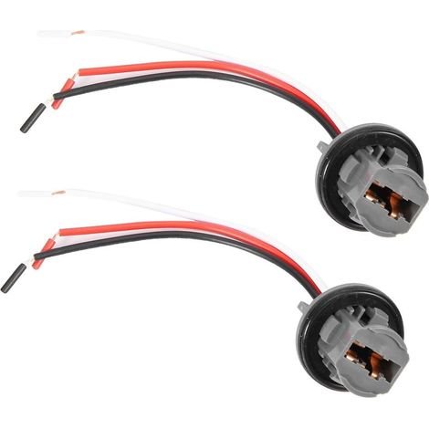 Lot de 2 supports d'ampoule T20 7443 et harnais de connecteur 12V pour feu de freinage (1/5)