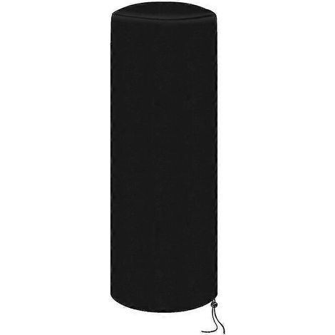 Housse de protection étanche pour chauffage de terrasse au propane d'extérieur 210d avec sac de rangement, couleur ronde, couleur FG, noire. (1/4)